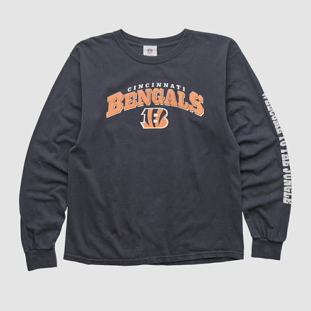 Cincinnati Bengals NFL 2010s Long Sleeve T-shirt - Charcoal Vintage - Fanatics