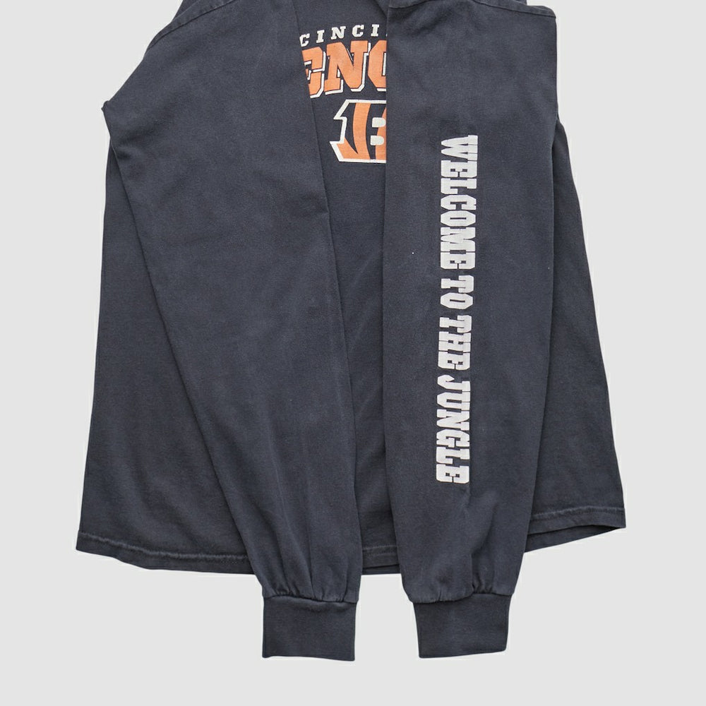 Cincinnati Bengals NFL 2010s Long Sleeve T-shirt - Charcoal Vintage - Fanatics