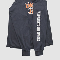 Cincinnati Bengals NFL 2010s Long Sleeve T-shirt - Charcoal Vintage - Fanatics