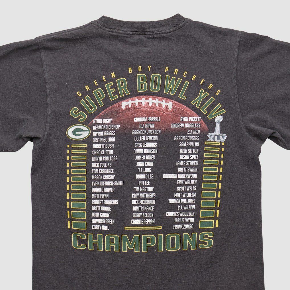 Green Bay Packers Reebok 2011 T-shirt - Black Vintage - Fanatics