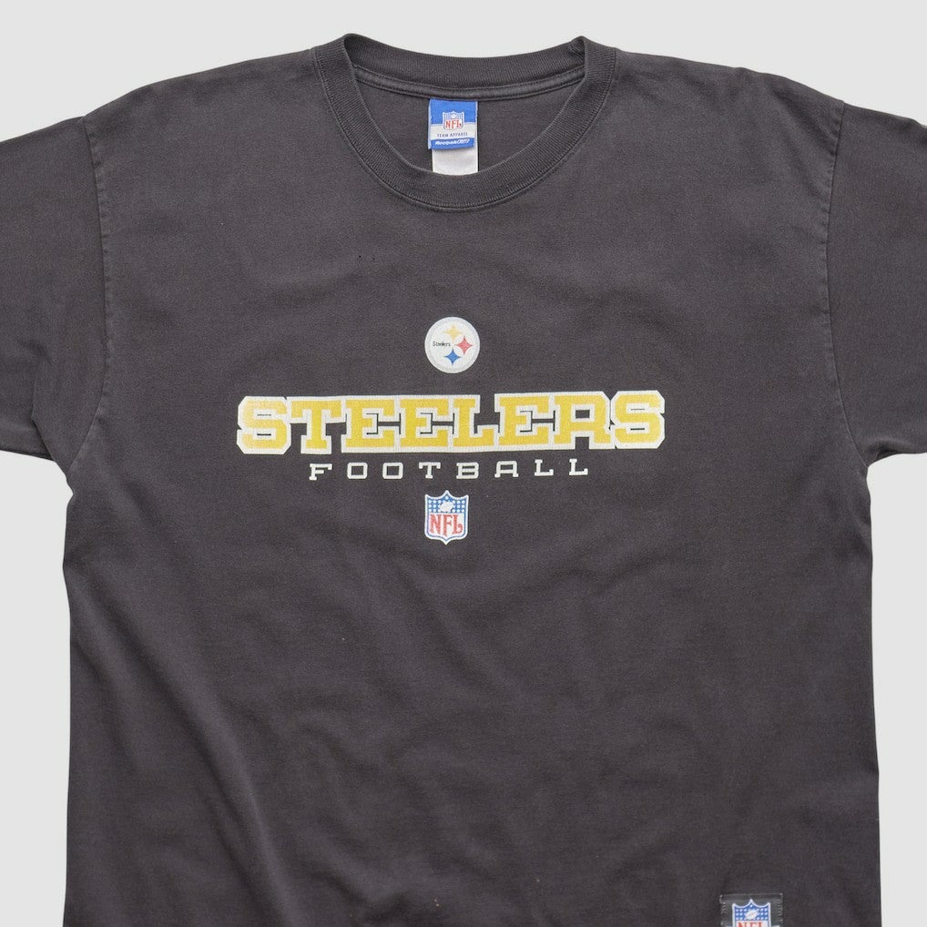 Pittsburgh Steelers Reebok 2000s T-shirt - Black Vintage - Fanatics