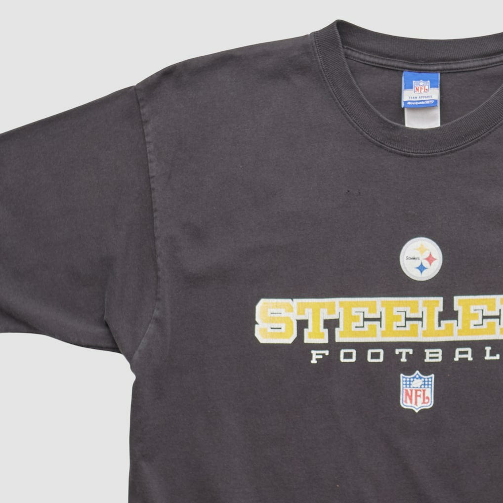 Pittsburgh Steelers Reebok 2000s T-shirt - Black Vintage - Fanatics