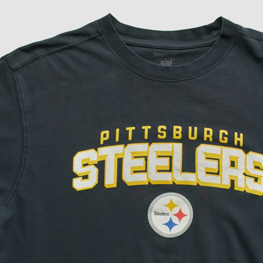 Pittsburgh Steelers Reebok 2000s T-shirt - Black Vintage - Fanatics