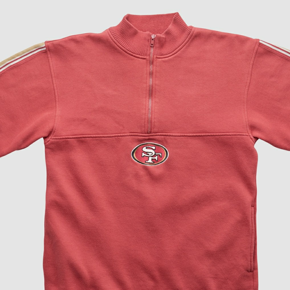 San Francisco 49ers NFL 2000s 1/4 Zip Sweatshirt - Red Vintage - Fanatics