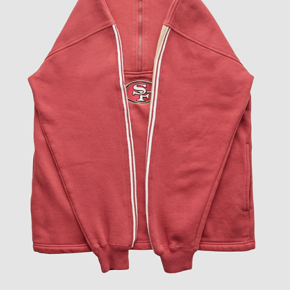 San Francisco 49ers NFL 2000s 1/4 Zip Sweatshirt - Red Vintage - Fanatics
