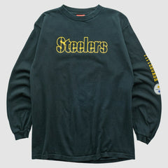 Pittsburgh Steelers NFL 2000s Long Sleeve T-shirt - Black Vintage - Fanatics