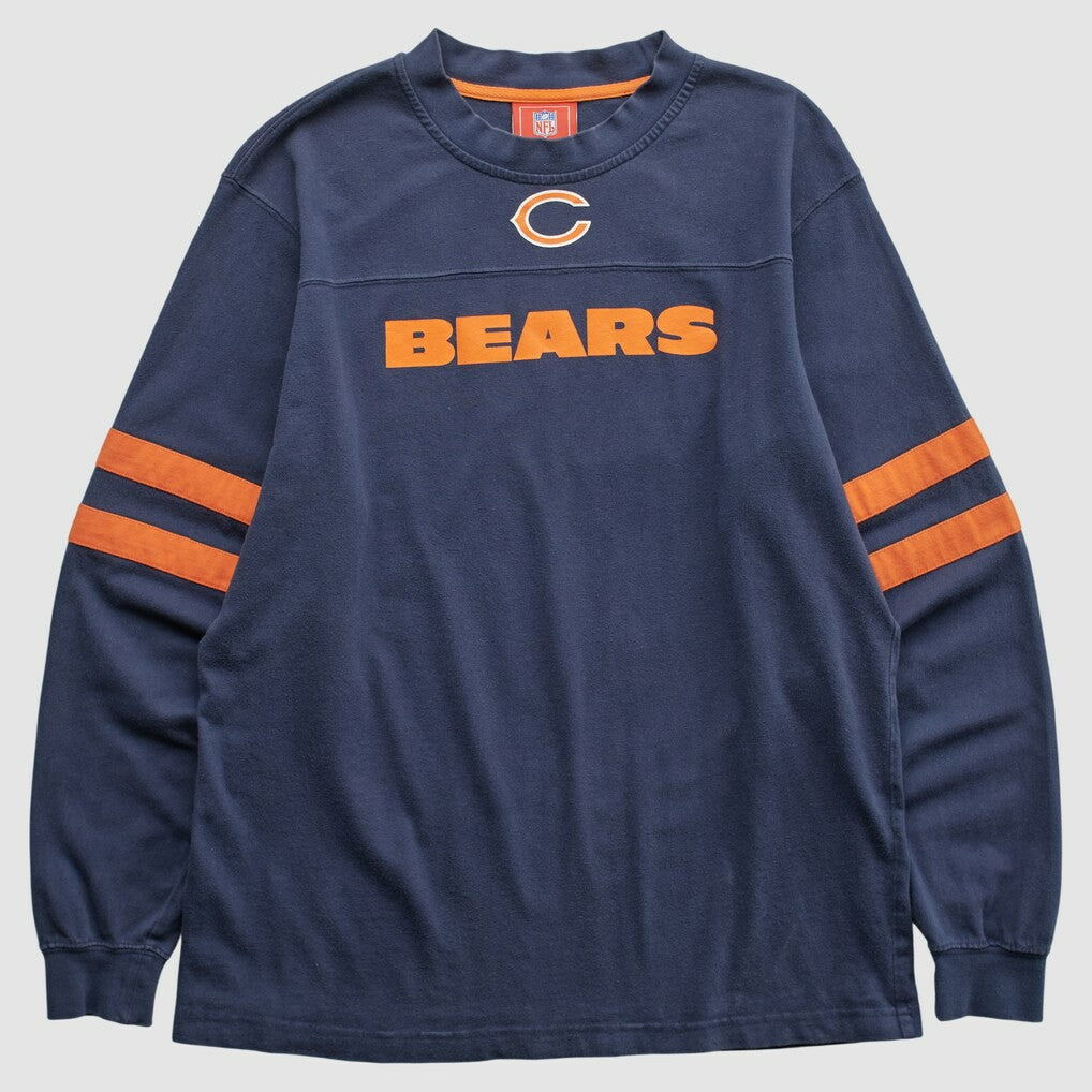 Chicago Bears NFL 2000s Long Sleeve T-shirt - Navy Vintage - Fanatics