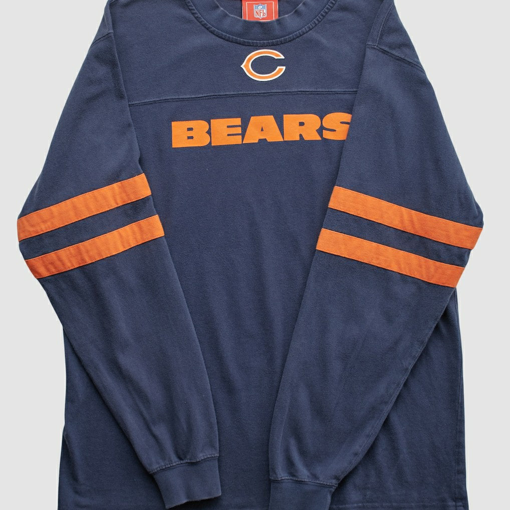 Chicago Bears NFL 2000s Long Sleeve T-shirt - Navy Vintage - Fanatics