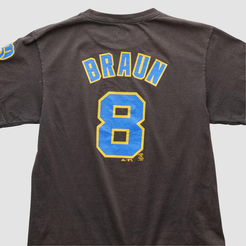 Milwaukee Brewers Majestic 2000s T-shirt Sale