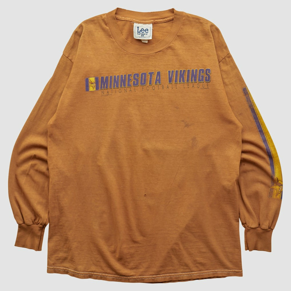 Minnesota Vikings Lee Apparel 2000s Long Sleeve T-shirt - Brown Vintage - Fanatics