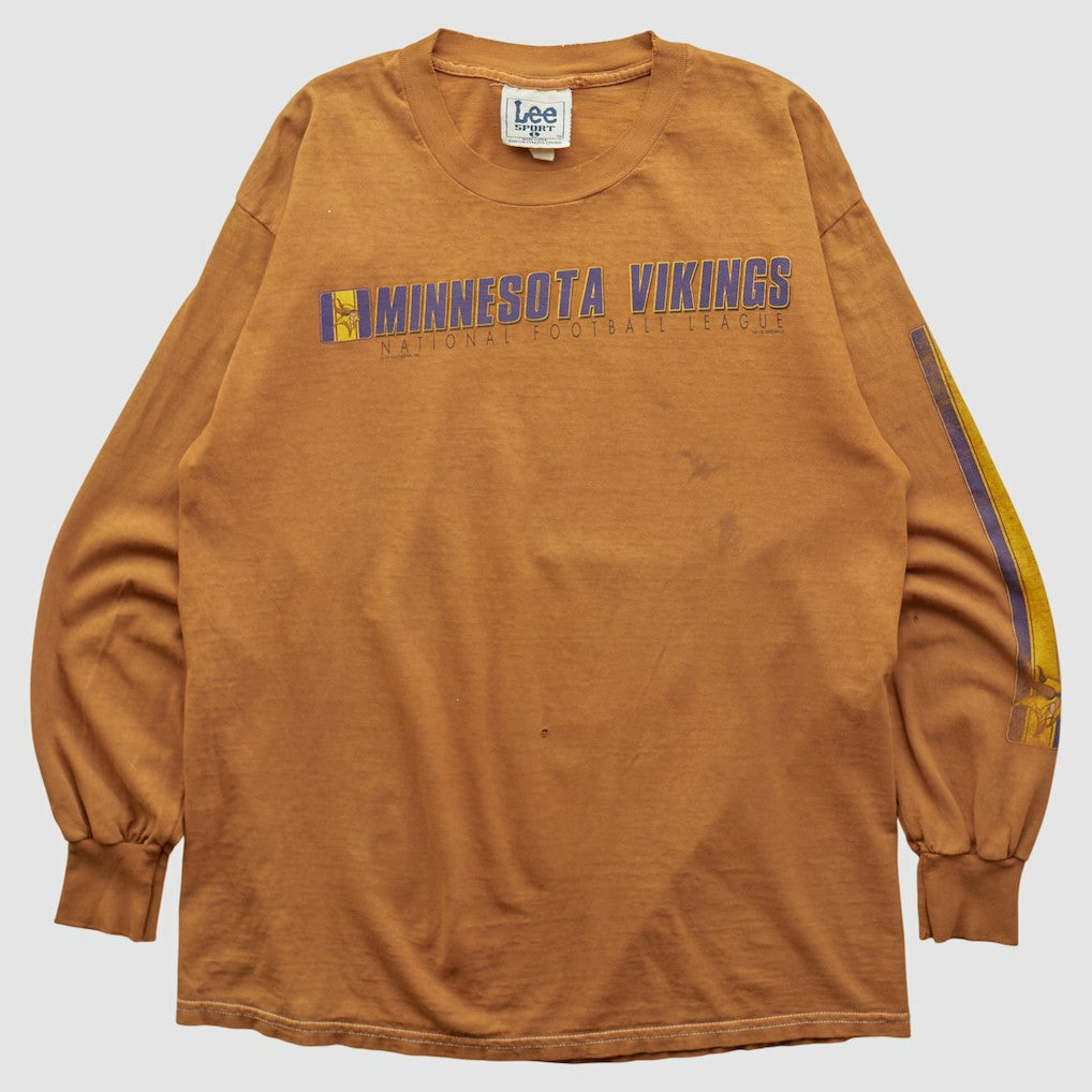 Minnesota Vikings Lee Apparel 2000s Long Sleeve T-shirt - Brown Vintage - Fanatics