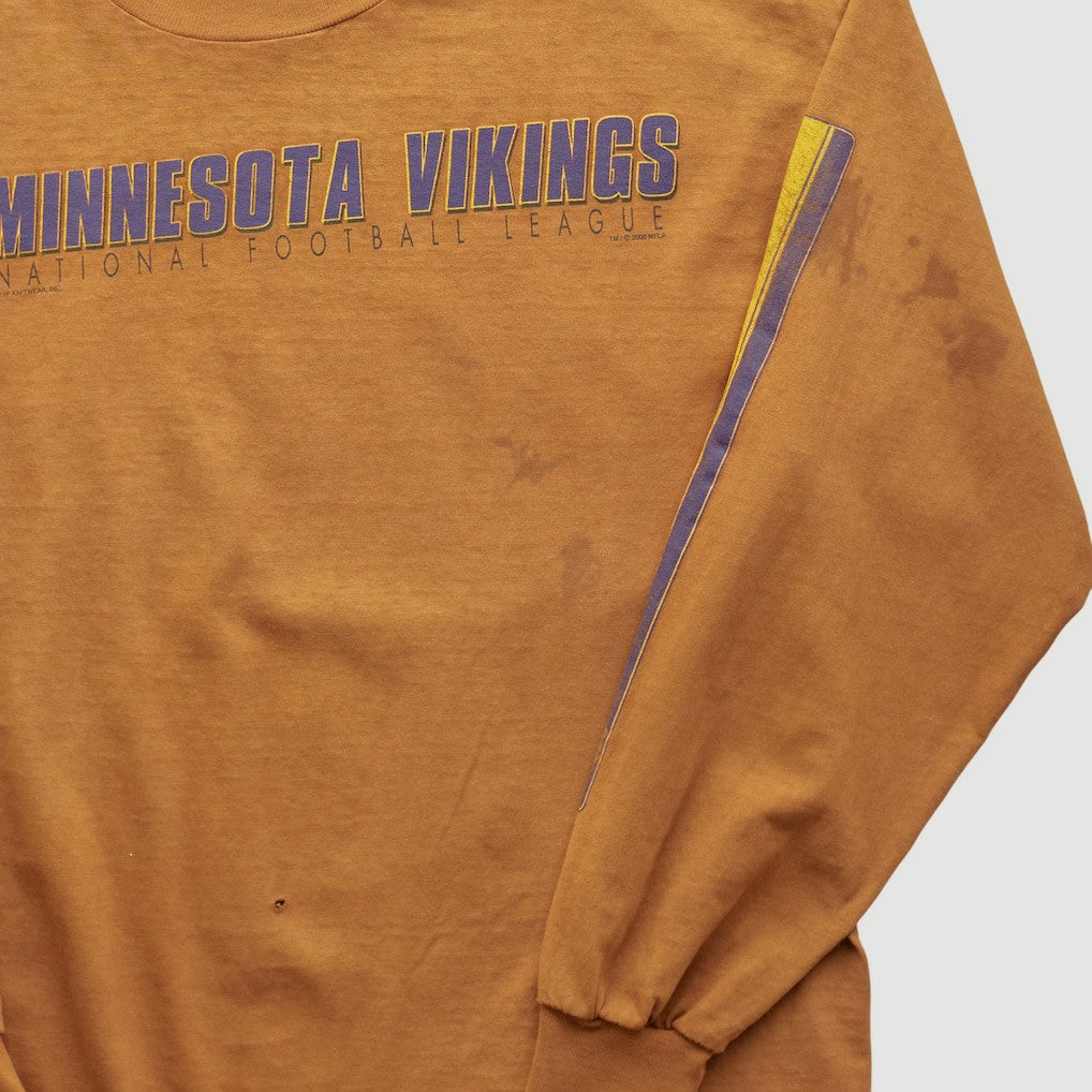 Minnesota Vikings Lee Apparel 2000s Long Sleeve T-shirt - Brown Vintage - Fanatics