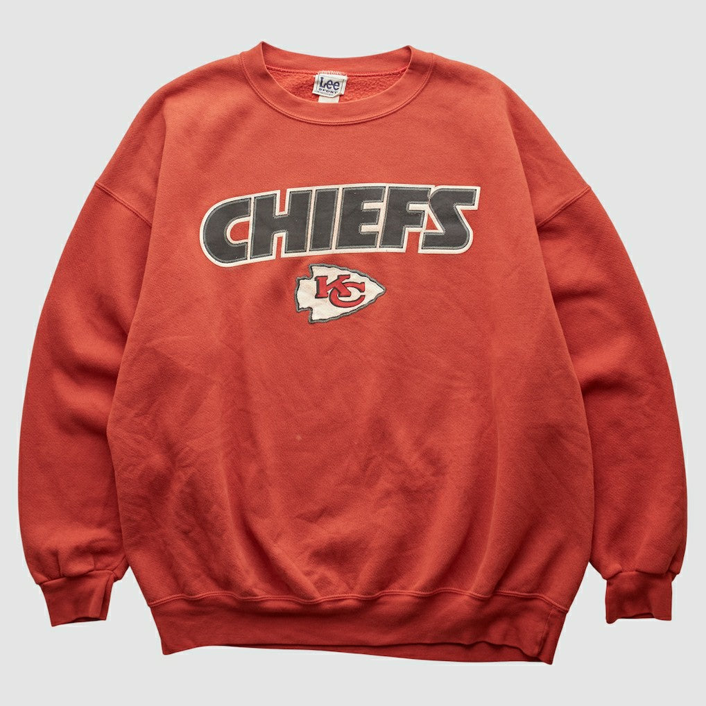 Kansas City Chiefs Lee Sport 2000s Pullover Sweatshirt - Red Vintage - Fanatics