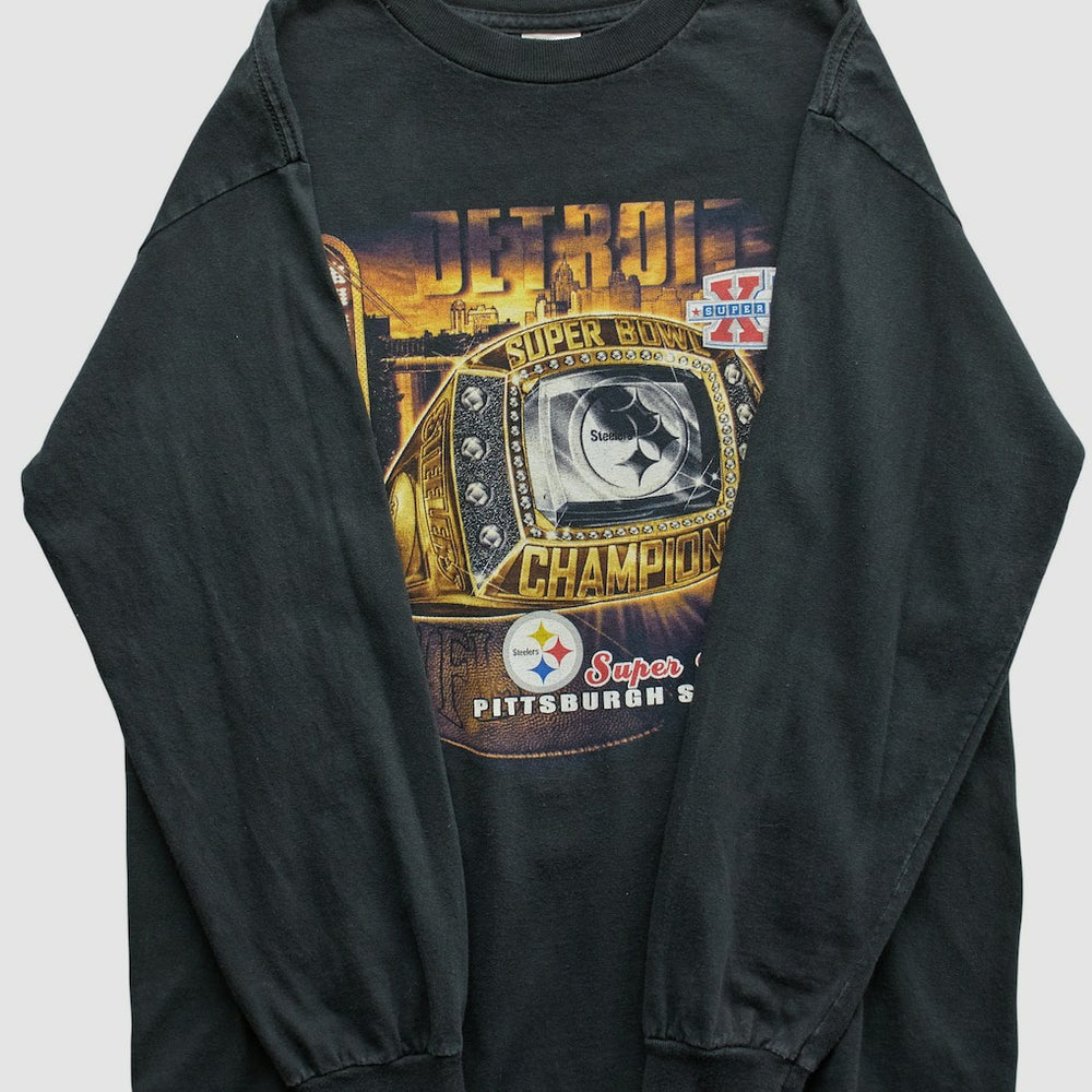 Pittsburgh Steelers Alstyle 2006 Long Sleeve T-shirt - Black Vintage - Fanatics