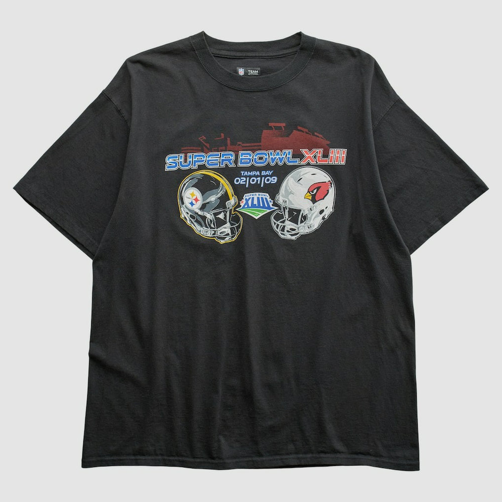 Superbowl XLIII NFL 2009 T-shirt - Black Vintage - Fanatics