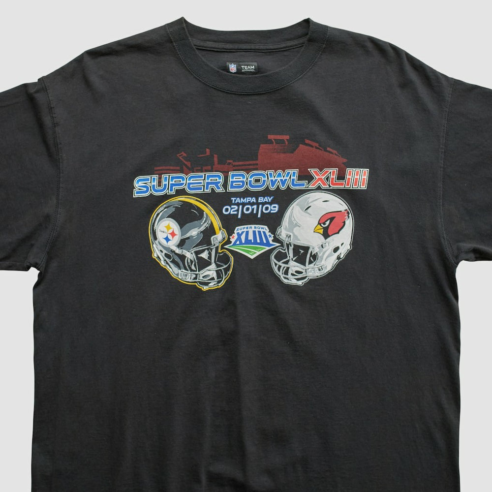 Superbowl XLIII NFL 2009 T-shirt - Black Vintage - Fanatics