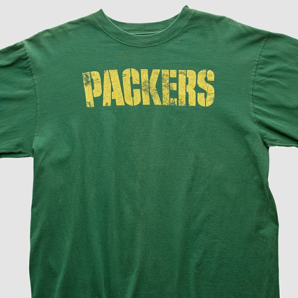 Green Bay Packers Reebok 2000s Long Sleeve T-shirt - Green Vintage - Fanatics