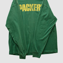 Green Bay Packers Reebok 2000s Long Sleeve T-shirt - Green Vintage - Fanatics