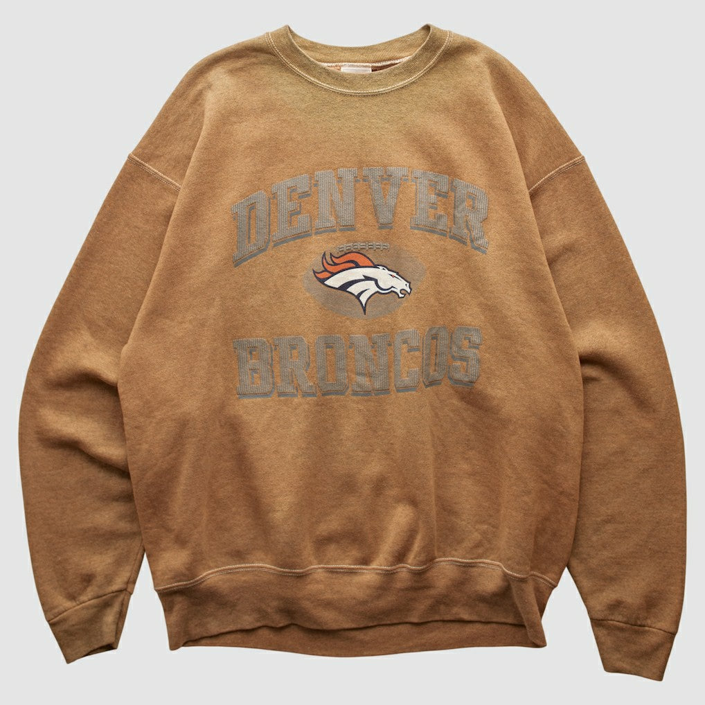 Denver Broncos Pro Player 90s Pullover Sweatshirt - Tan Vintage - Fanatics