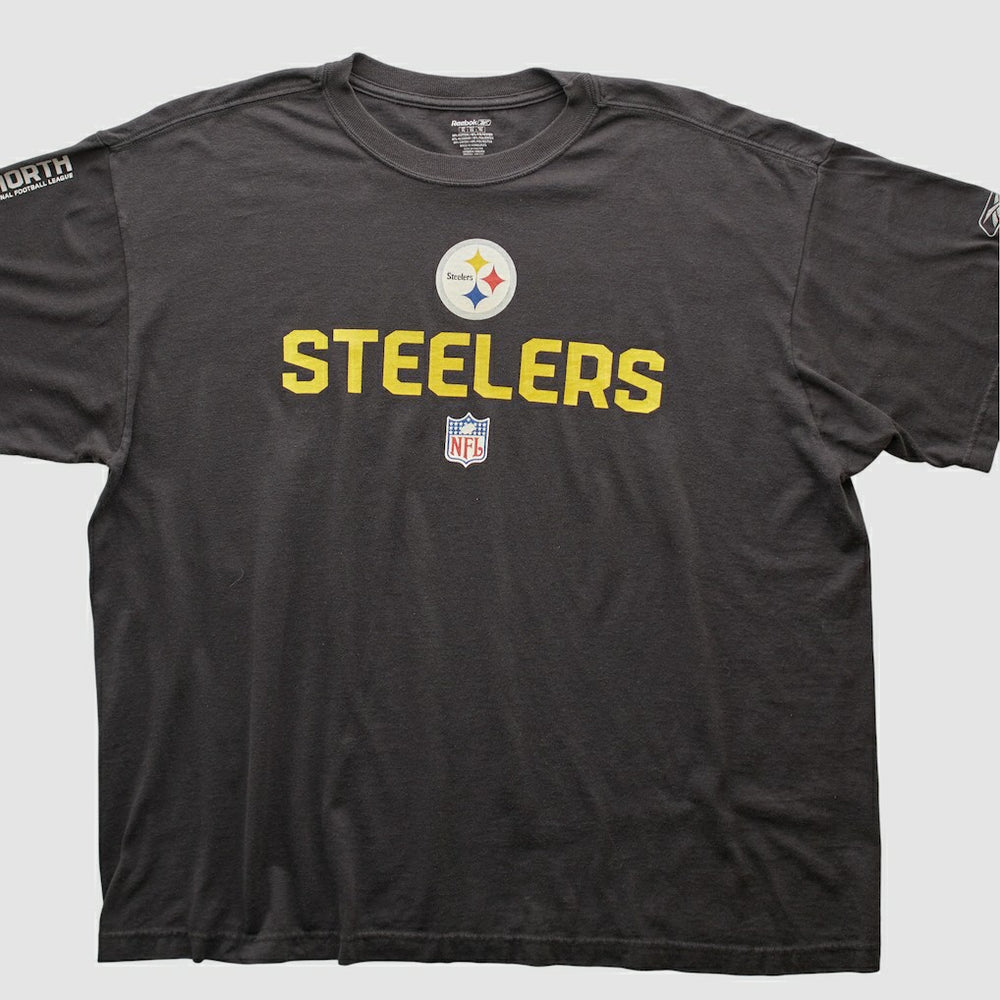 Pittsburgh Steelers Reebok 2000s T-shirt - Black Vintage - Fanatics