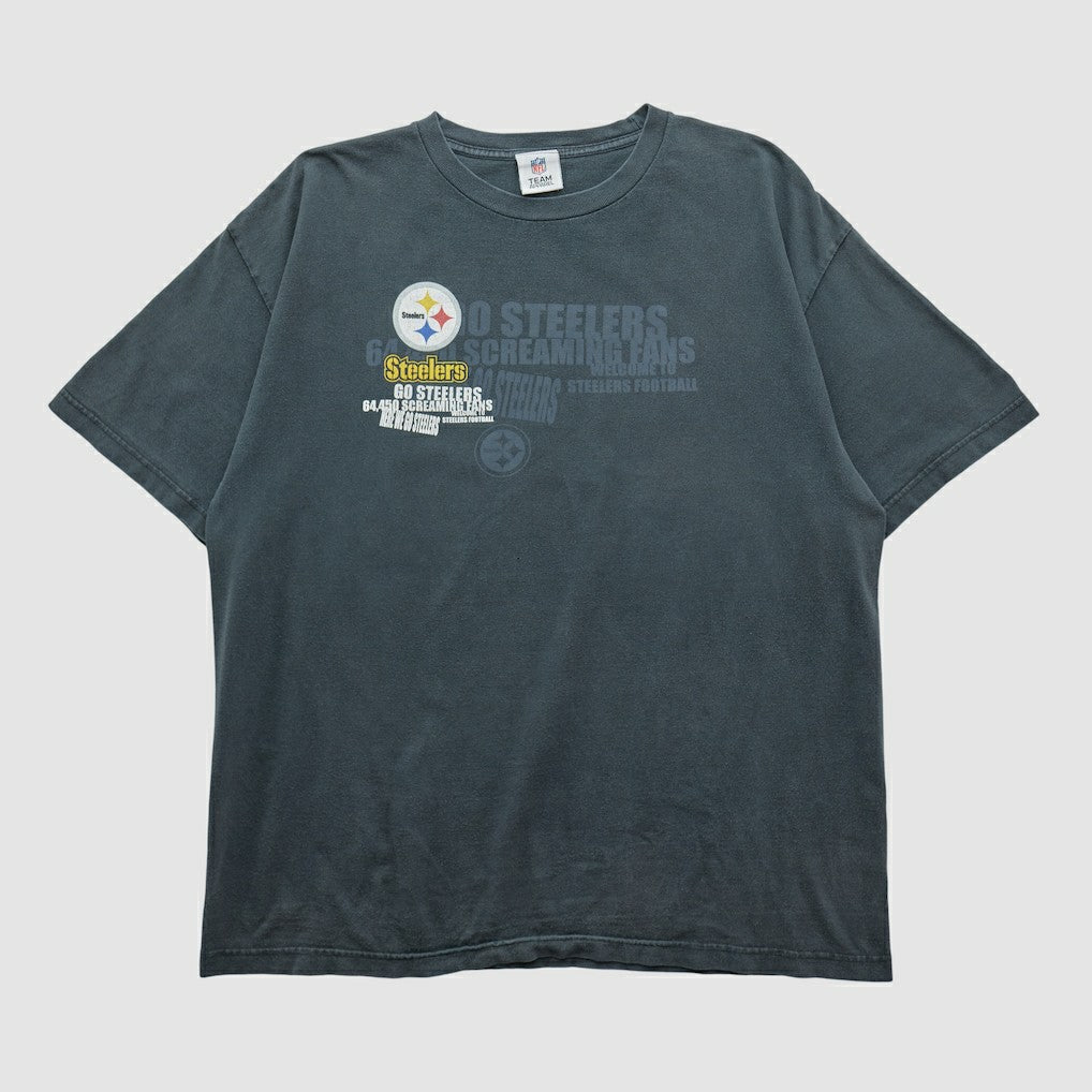 Pittsburgh Steelers NFL 2010s T-shirt - Charcoal Vintage - Fanatics
