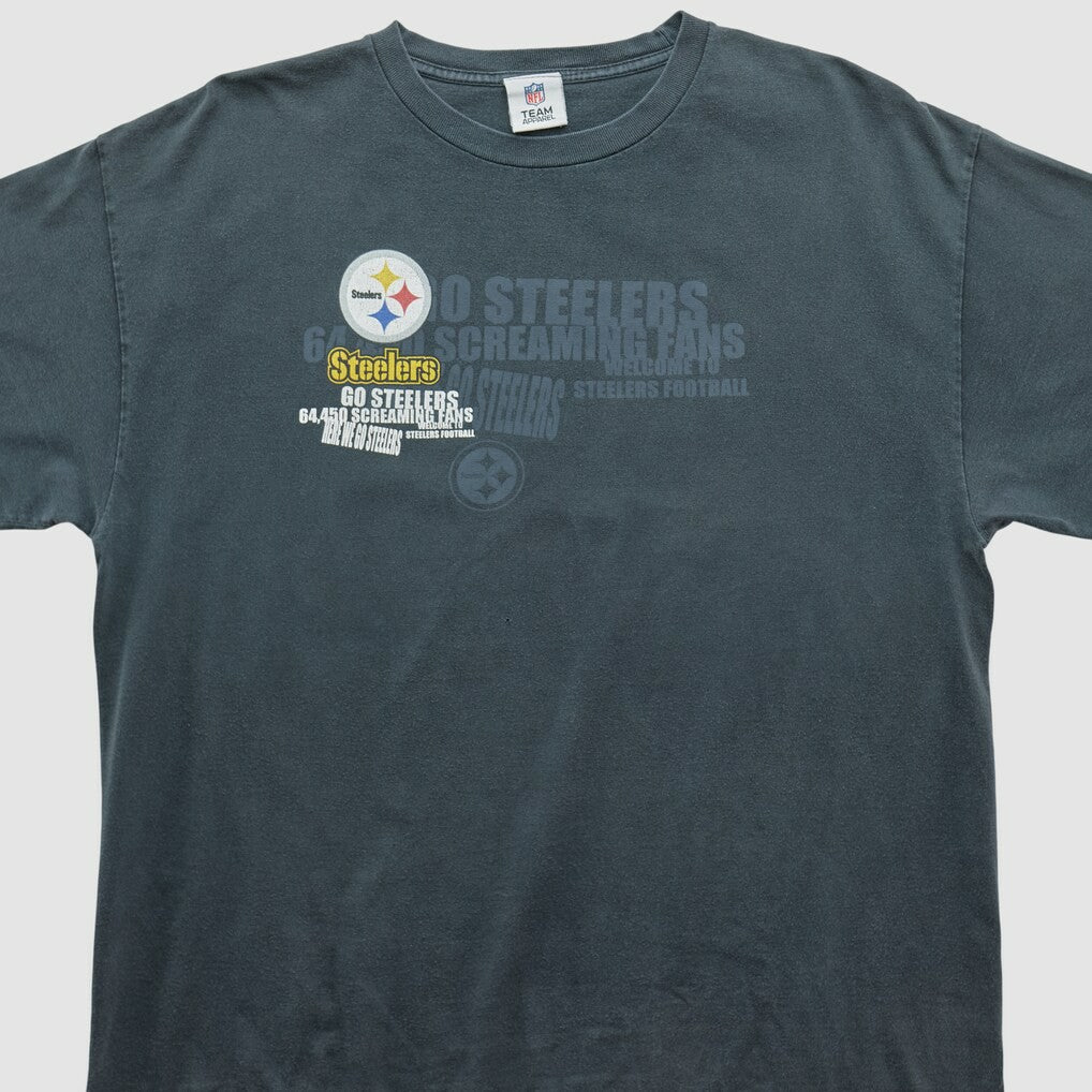 Pittsburgh Steelers NFL 2010s T-shirt - Charcoal Vintage - Fanatics