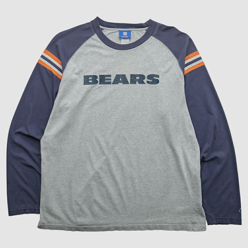 Chicago Bears NFL 2000s Long Sleeve T-shirt - Heather Gray Vintage - Fanatics