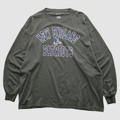 New England Patriots NFL 2010s Long Sleeve T-shirt - Dark Heather Gray Vintage - Fanatics