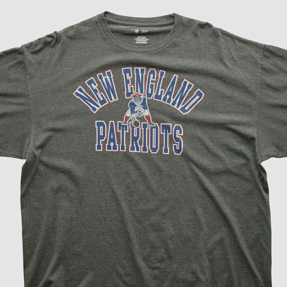 New England Patriots NFL 2010s Long Sleeve T-shirt - Dark Heather Gray Vintage - Fanatics