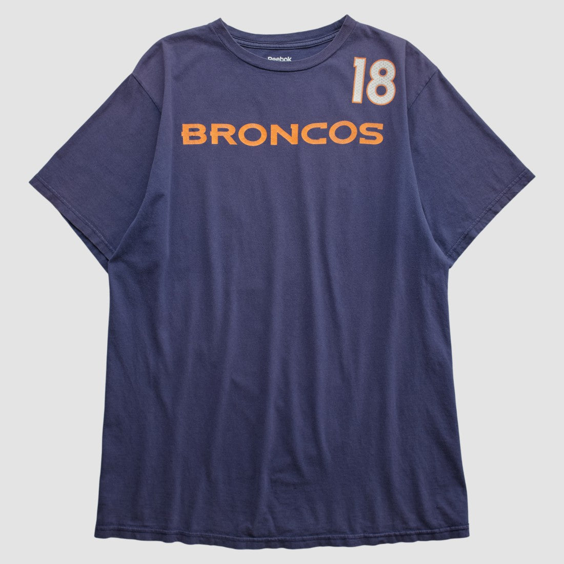 Denver Broncos Reebok 2010s T-shirt - Navy Vintage - Fanatics