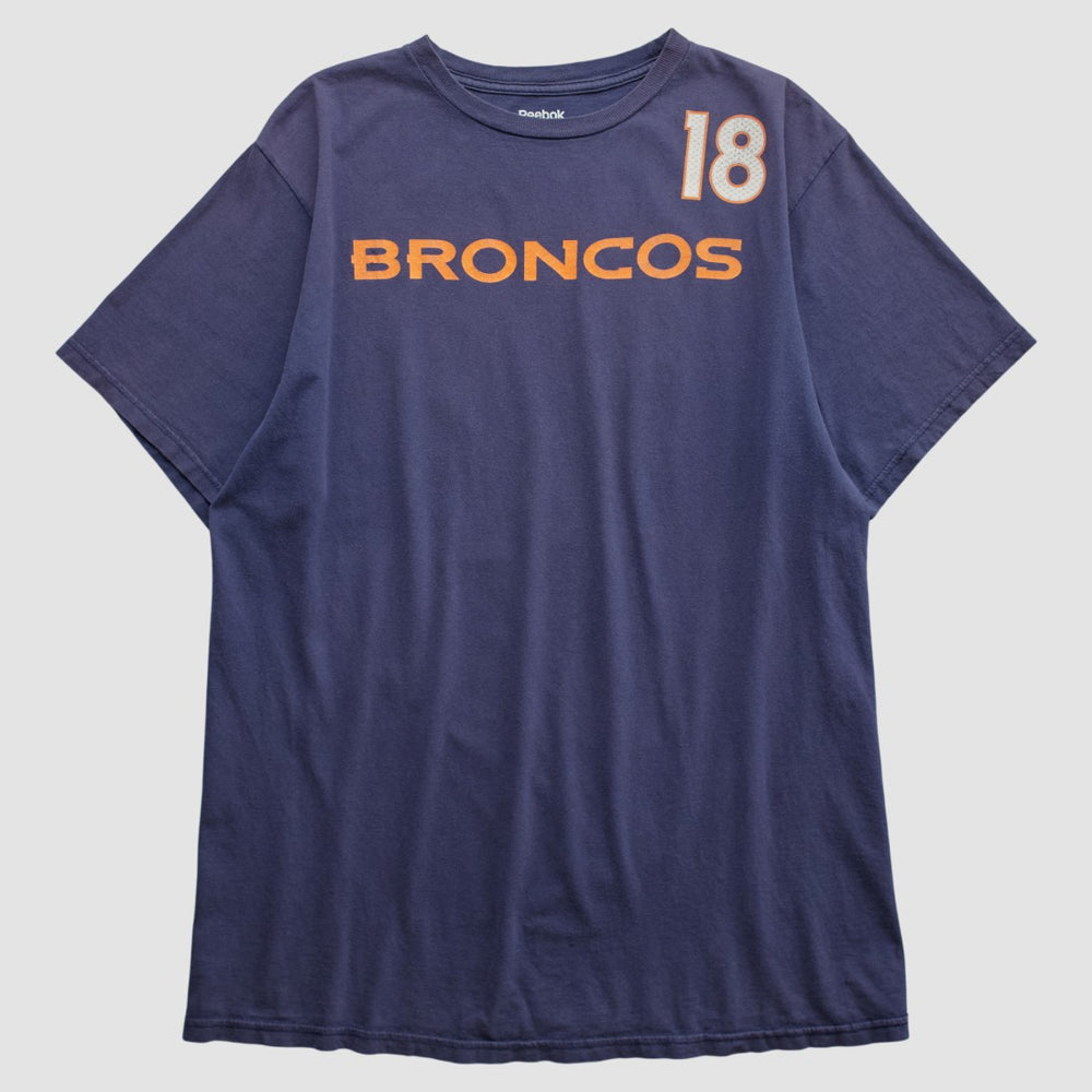 Denver Broncos Reebok 2010s T-shirt - Navy Vintage - Fanatics