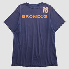Denver Broncos Reebok 2010s T-shirt - Navy Vintage - Fanatics