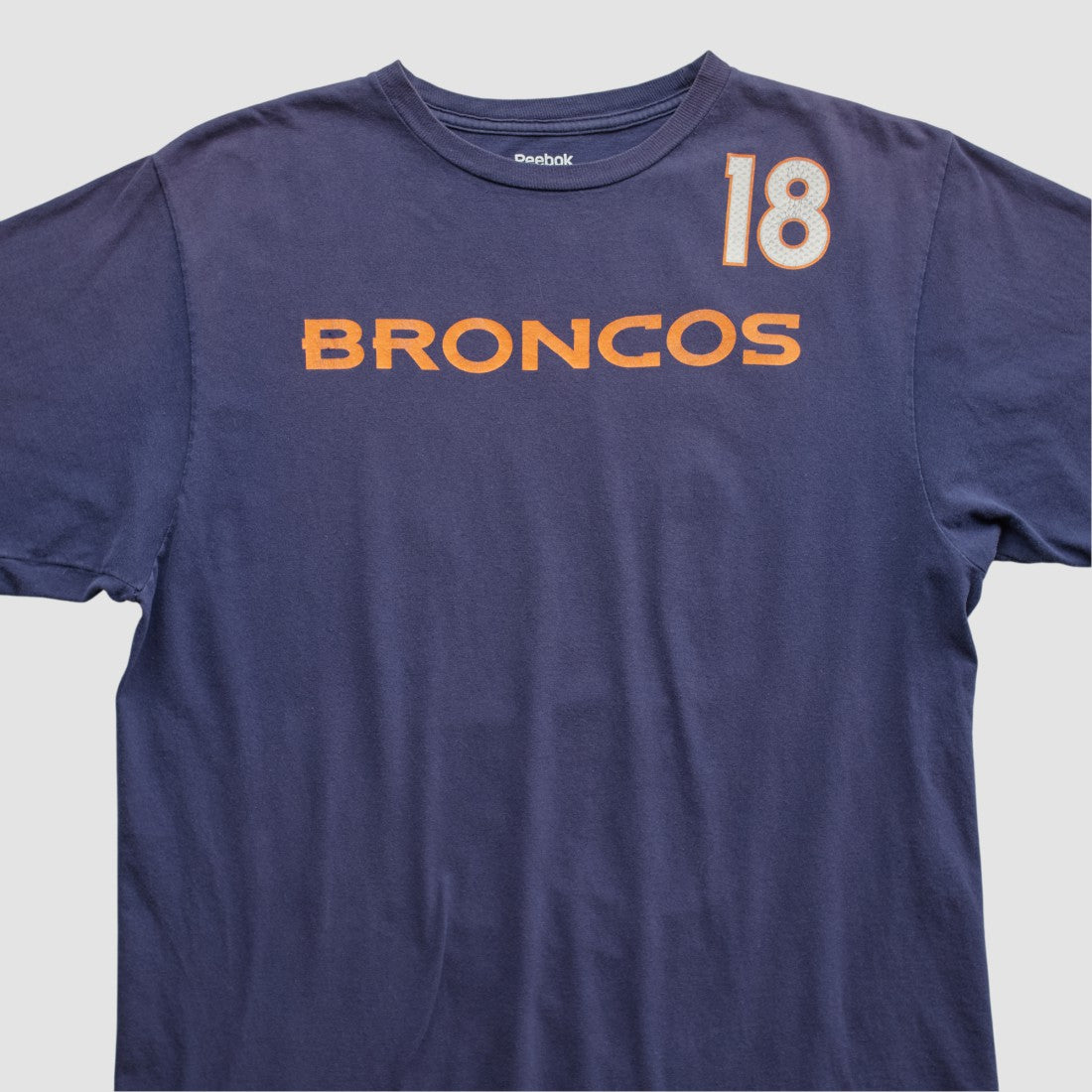Denver Broncos Reebok 2010s T-shirt - Navy Vintage - Fanatics