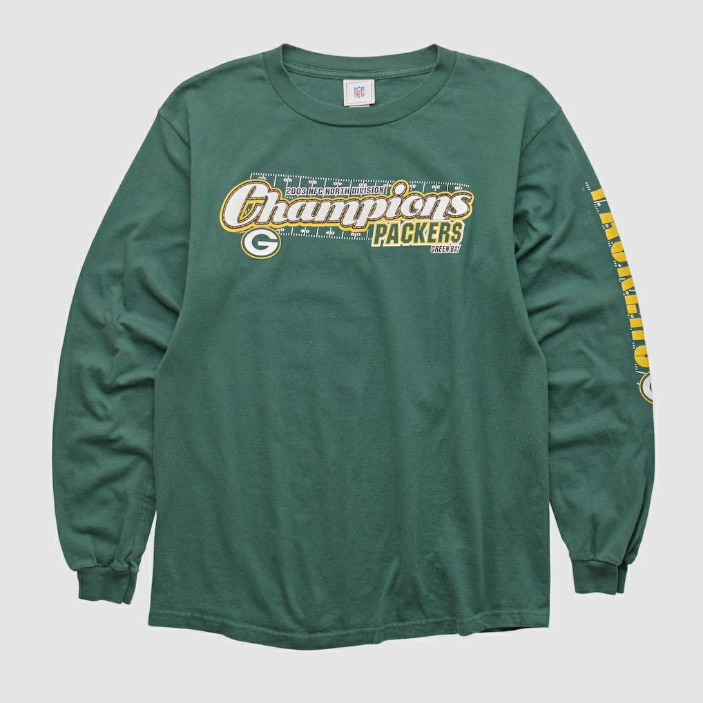 Green Bay Packers NFL 2000s Long Sleeve T-shirt - Green Vintage - Fanatics