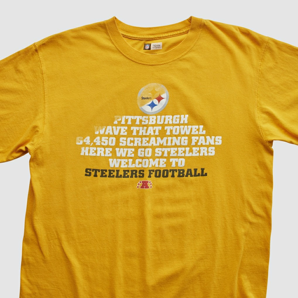 Pittsburgh Steelers NFL 2010s T-shirt - Yellow Vintage - Fanatics
