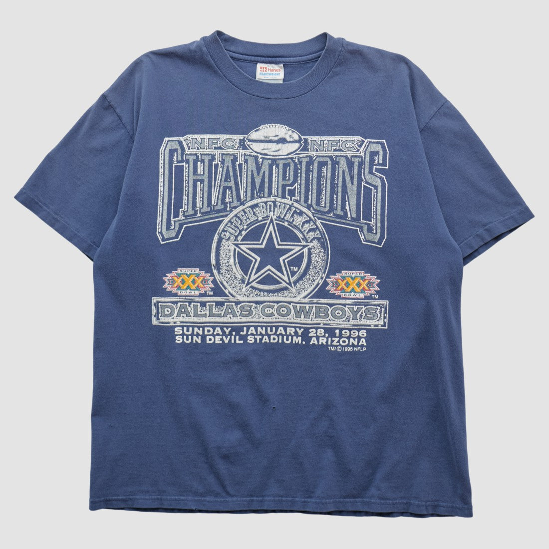 Dallas Cowboys Hanes 1996 T-shirt - Navy Vintage - Fanatics