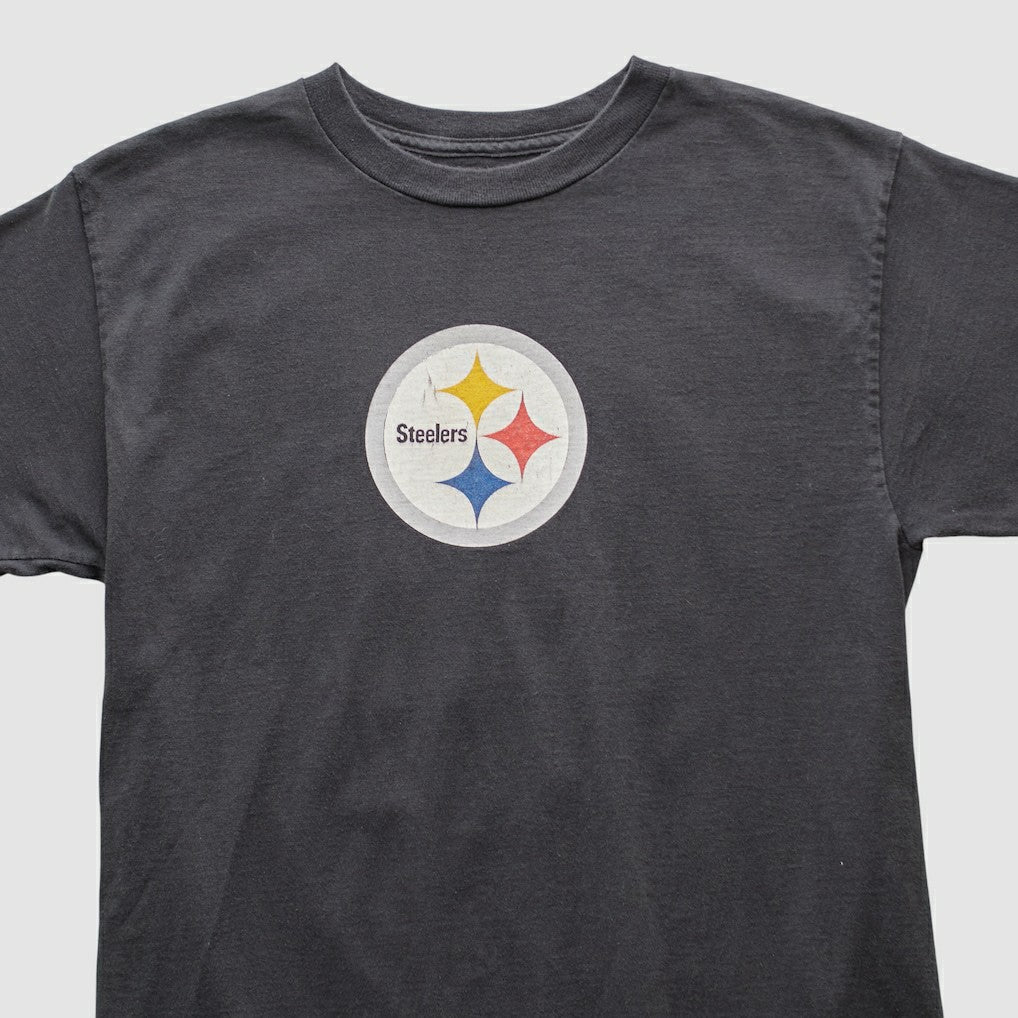 Pittsburgh Steelers Reebok 2000s T-shirt - Charcoal Vintage - Fanatics