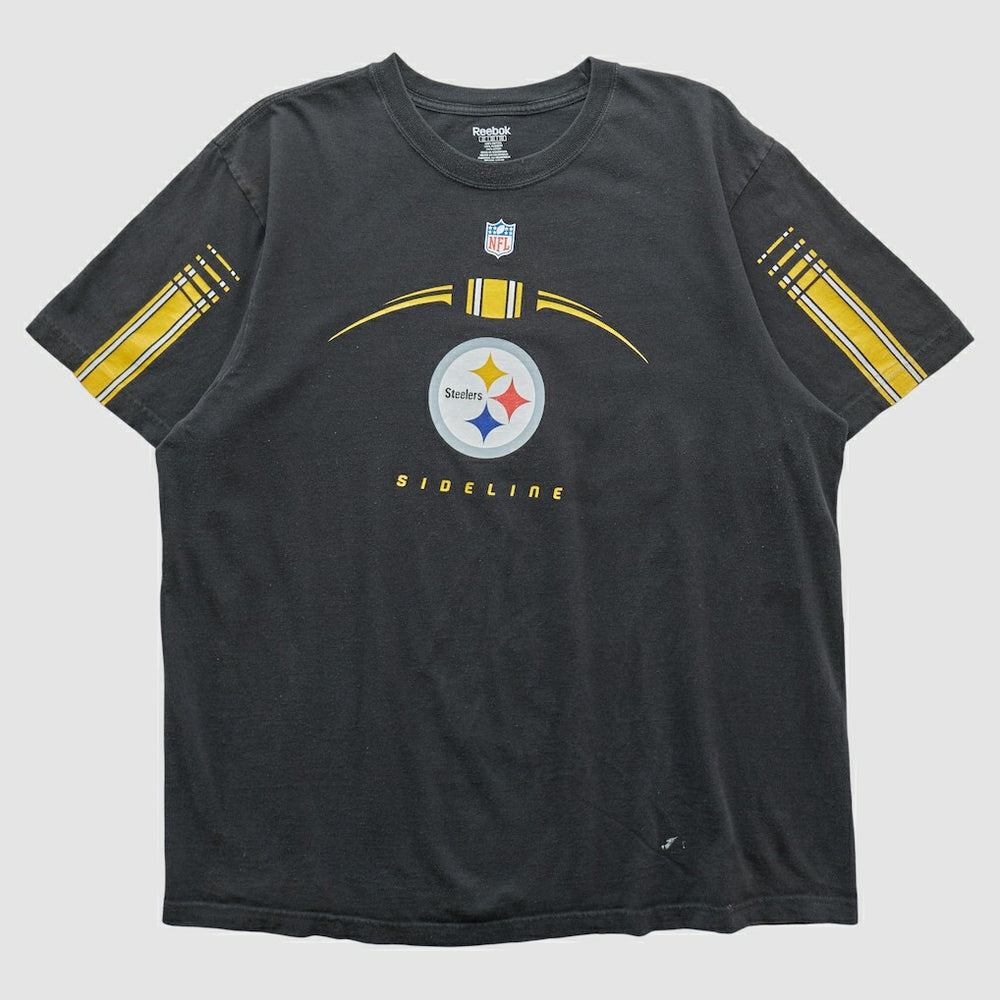 Pittsburgh Steelers Reebok 2000s T-shirt - Black Vintage - Fanatics