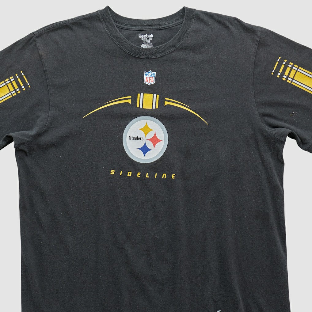 Pittsburgh Steelers Reebok 2000s T-shirt - Black Vintage - Fanatics