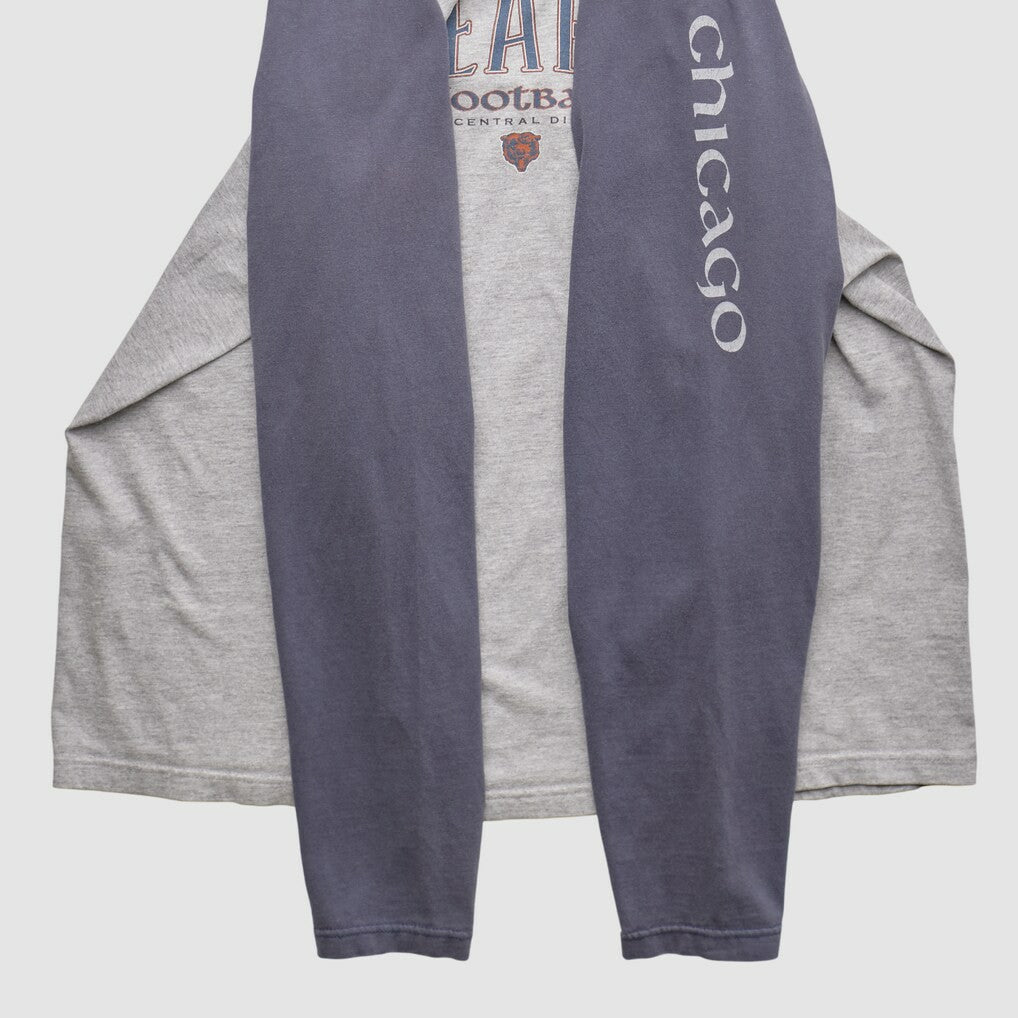 Chicago Bears NFL 2000s Long Sleeve T-shirt - Heather Gray Vintage - Fanatics