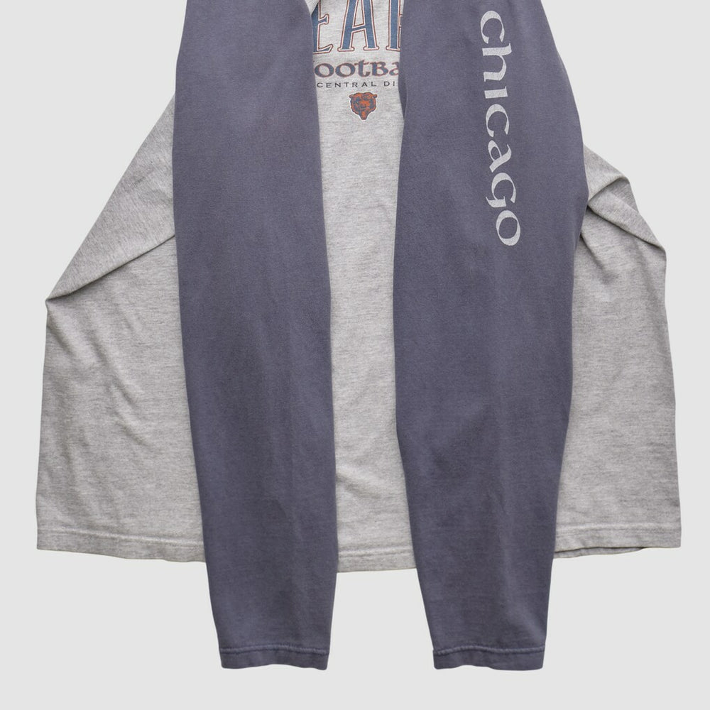 Chicago Bears NFL 2000s Long Sleeve T-shirt - Heather Gray Vintage - Fanatics