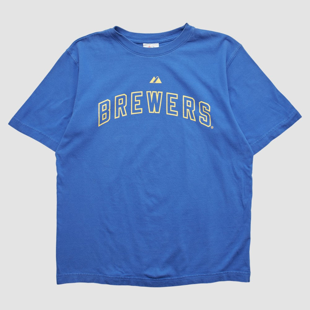 Milwaukee Brewers Majestic 2000s T-shirt Near Me