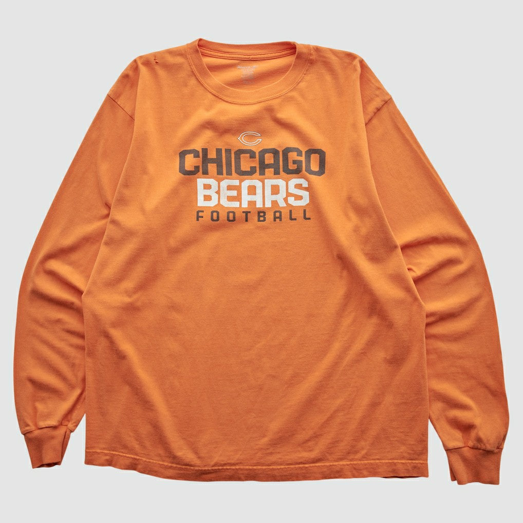 Chicago Bears Reebok 2000s Long Sleeve T-shirt - Orange Vintage - Fanatics