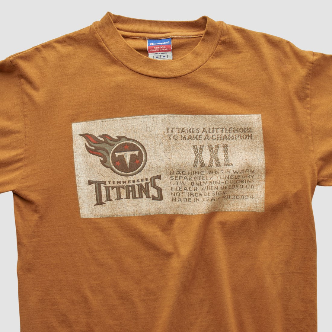Tennessee Titans Champion 2000s Long Sleeve T-shirt - Brown Vintage - Fanatics