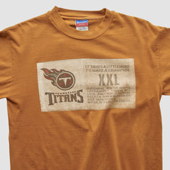 Tennessee Titans Champion 2000s Long Sleeve T-shirt - Brown Vintage - Fanatics