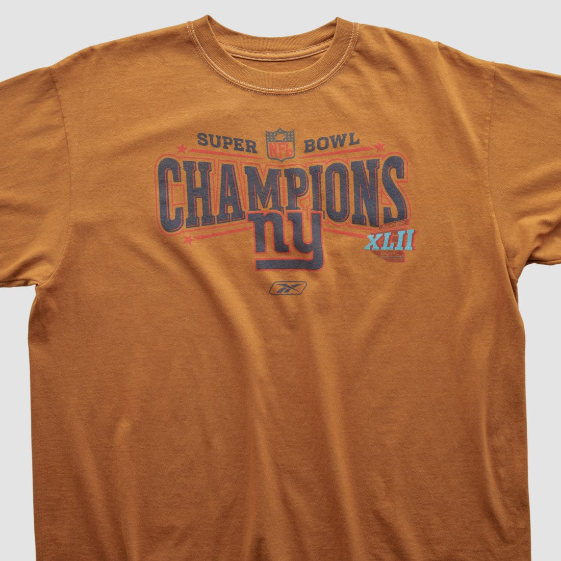 New York Giants Reebok 2008 T-shirt - Orange Vintage - Fanatics