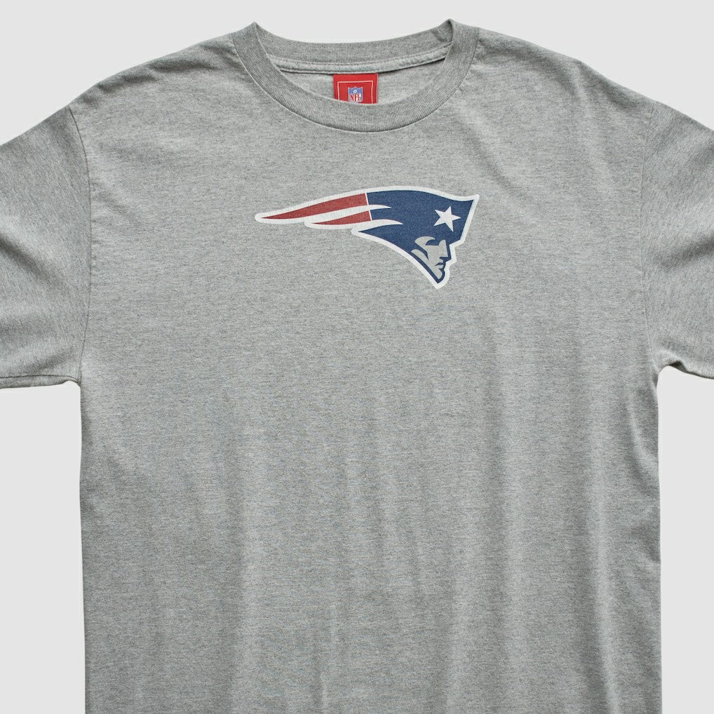 New England Patriots NFL 2000s Long Sleeve T-shirt - Heather Gray Vintage - Fanatics