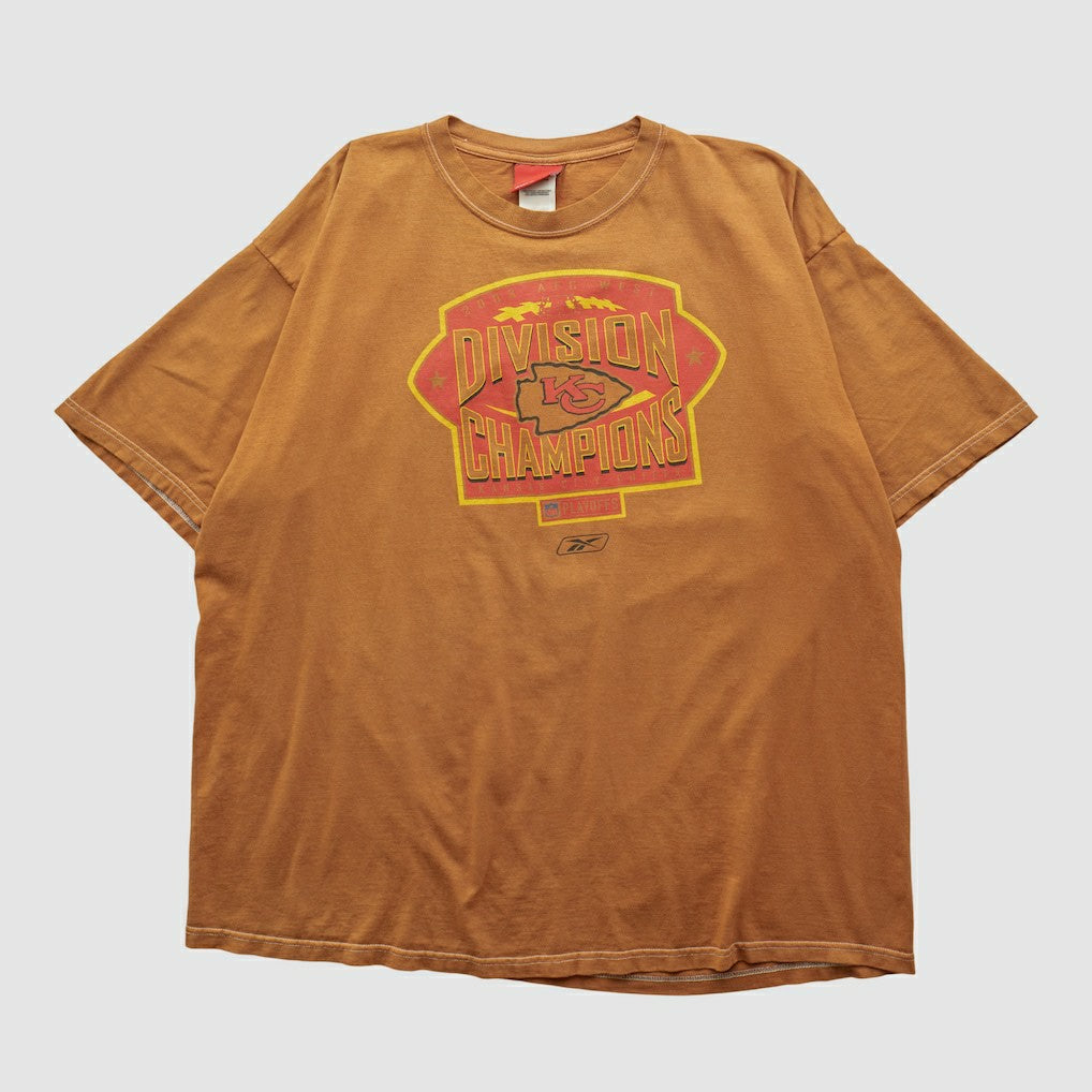 Kansas City Chiefs Reebok 2003 T-shirt - Brown Vintage - Fanatics