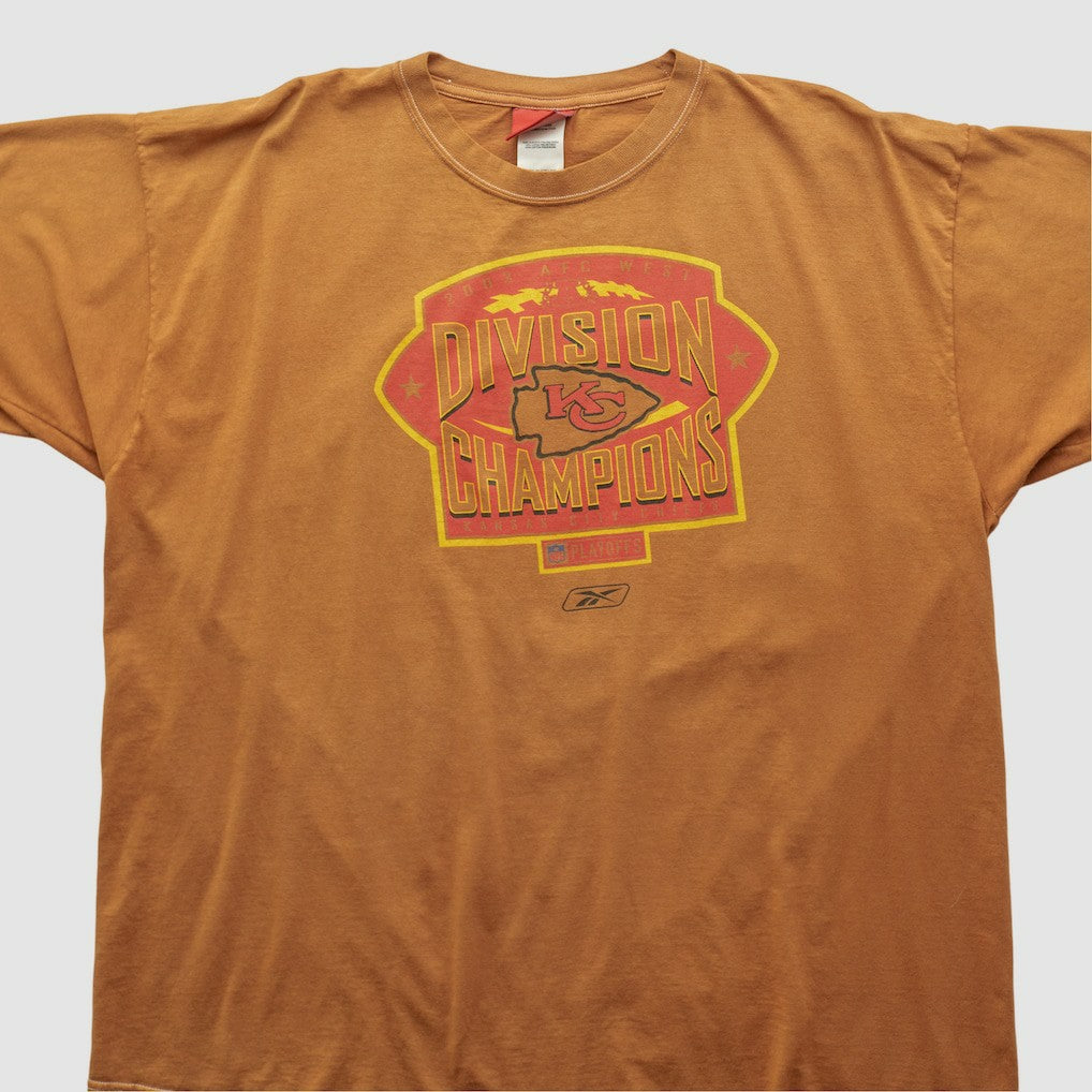 Kansas City Chiefs Reebok 2003 T-shirt - Brown Vintage - Fanatics