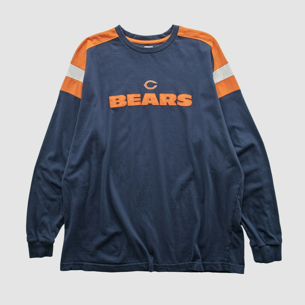 Chicago Bears NFL 2000s Long Sleeve T-shirt - Navy Vintage - Fanatics